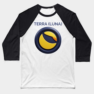 TERRA LUNA 3d front view rendering cryptocurrency Baseball T-Shirt